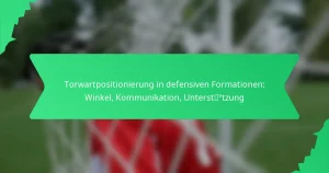 Torwartpositionierung in defensiven Formationen: Winkel, Kommunikation, Unterstützung